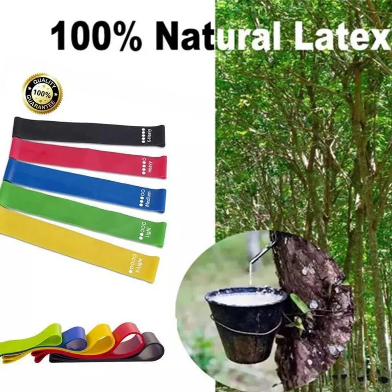 Resistance Bands, Set of 5 TPE Elastic Workout Bands Exercise Loop for Working Out Gym Strength Training Yoga Pilates